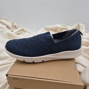 NEW Revitalign Wayfarer orthotic slip-on sneaker slip-on Blue Women size 7.5